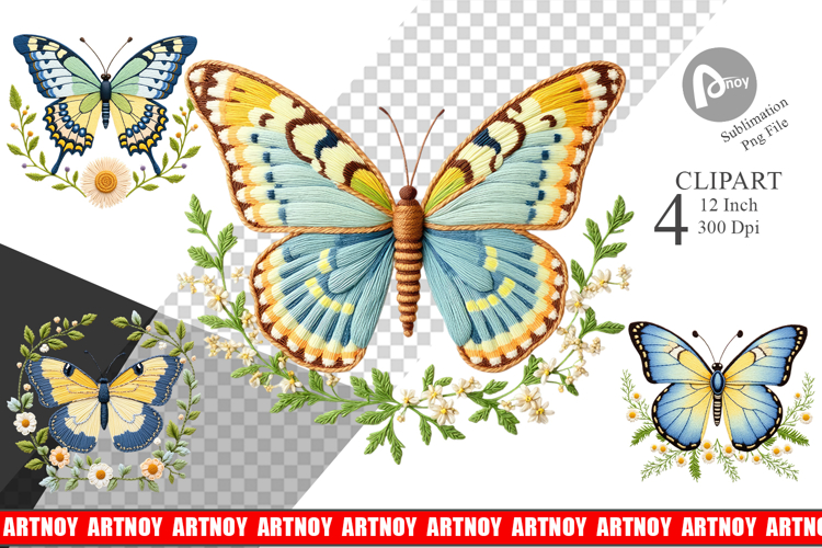 Butterfly Embroidery Image 16