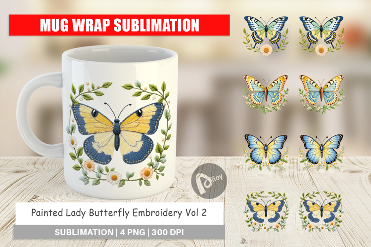 Butterfly Embroidery Image 2