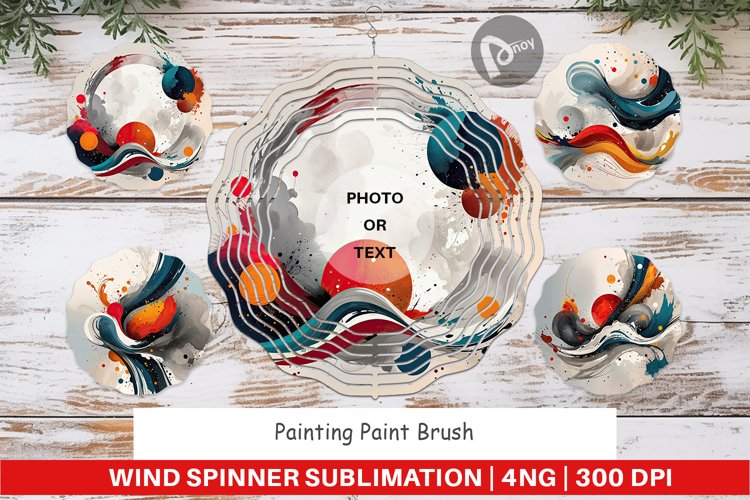Wind Spinner Paint Brush Painting