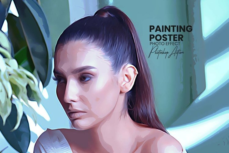 Painting Poster Photoshop Action example image 1