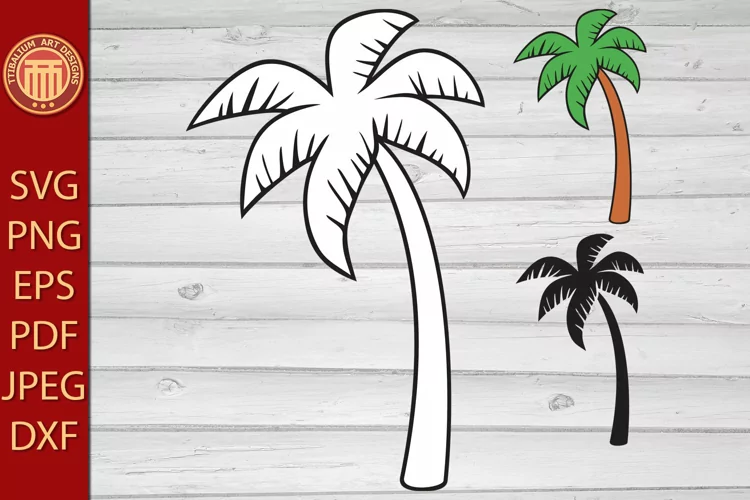 Palm Tree - eps, jpg, dxf, svg, pdf, png files