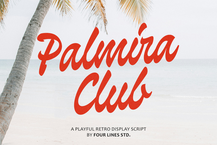 Palmira Club A Playful Retro Display Script