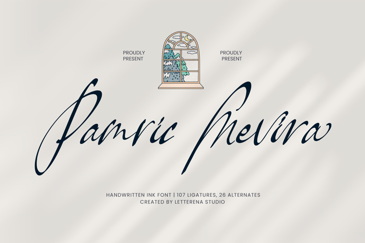 Pamric Mevira Handwritten Ink Font