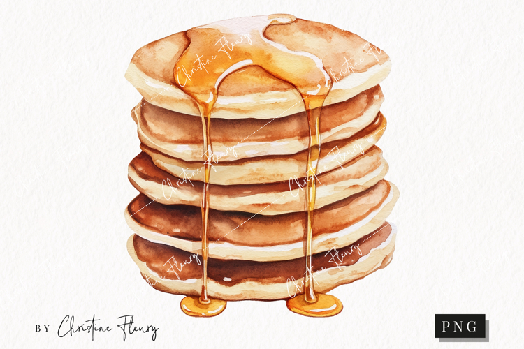Cozy Fall Pancakes PNG