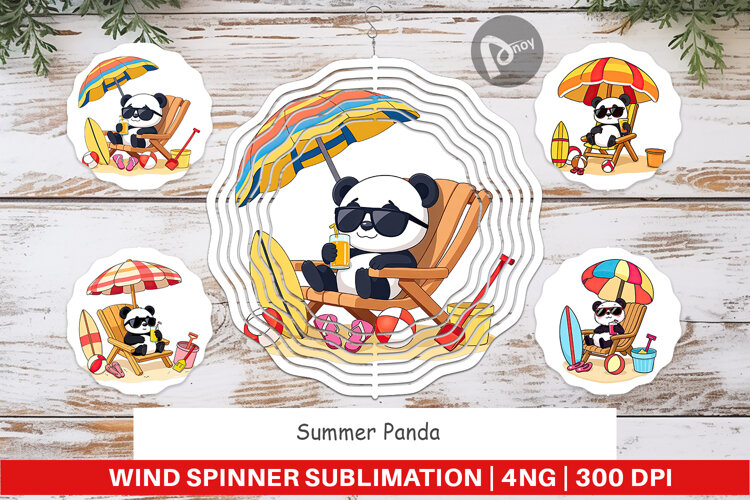 Wind Spinner Summer Panda example image 1