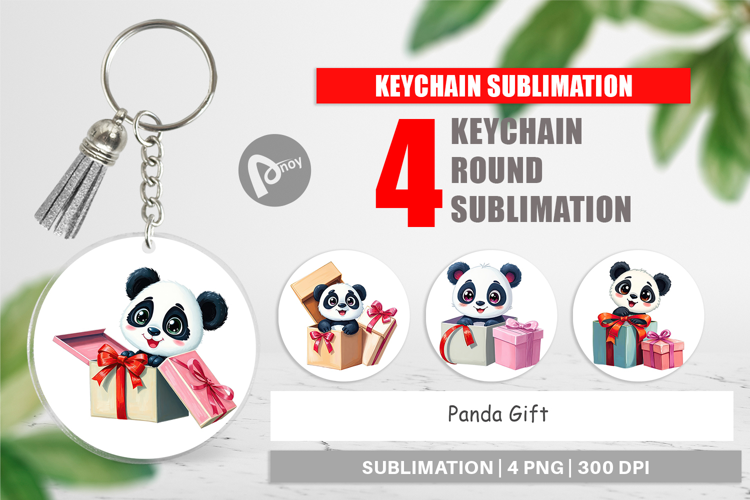Keychain Panda Gift
