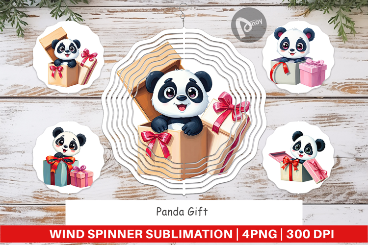Wind Spinner Panda Gift