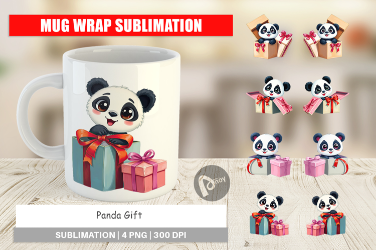 Mug Wrap Panda Gift