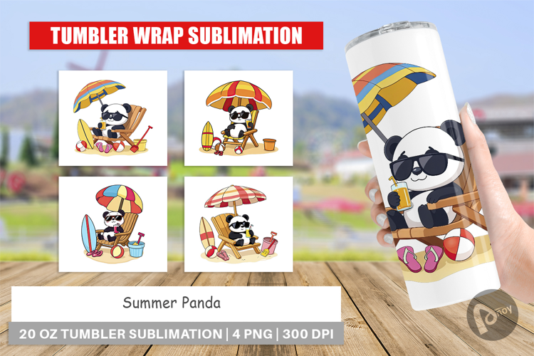 Tumbler Summer Panda
