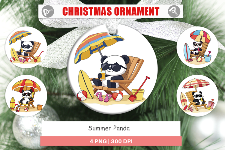 Ornament Summer Panda