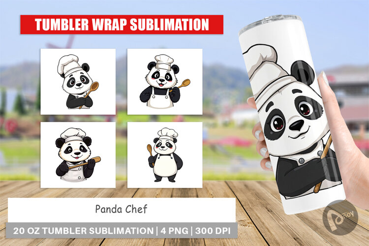 Tumbler Chef Panda example image 1