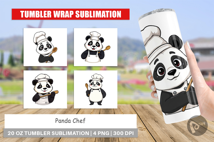 Tumbler Chef Panda