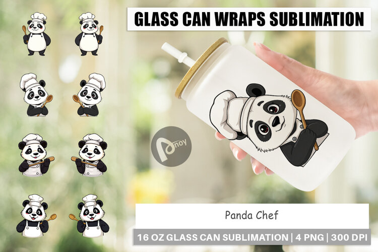 Glass Can Chef Panda example image 1