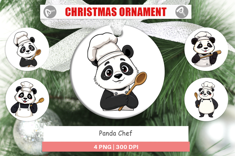 Ornament Chef Panda