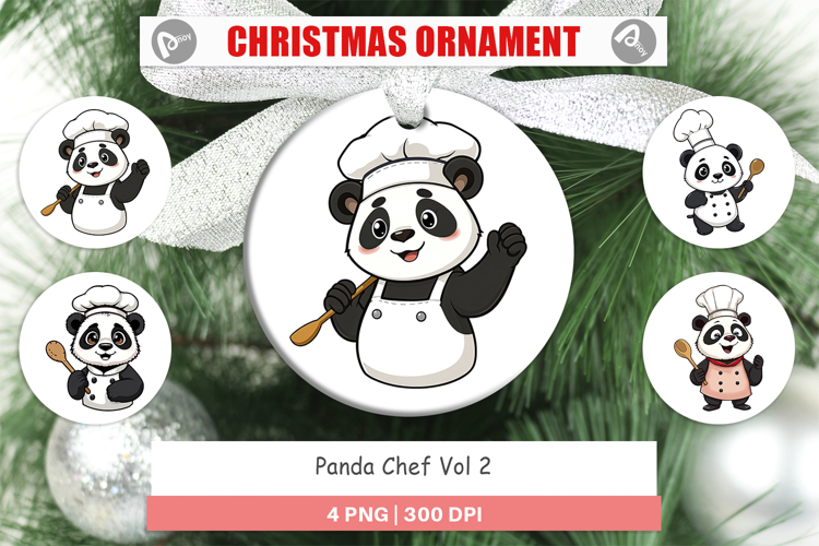 Ornament Chef Panda