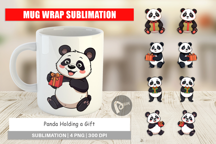 Mug Wrap Gift Panda