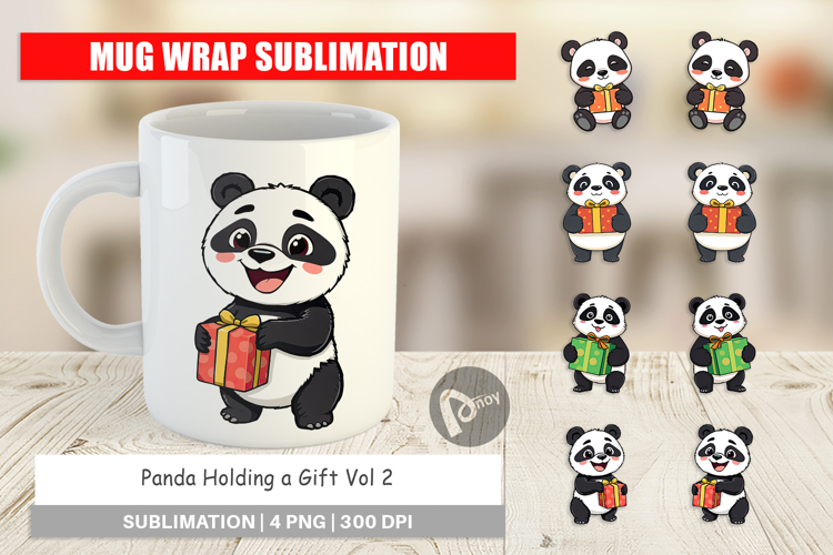 Mug Wrap Gift Panda