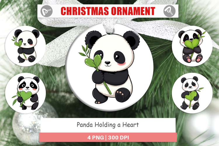 Ornament Love Panda