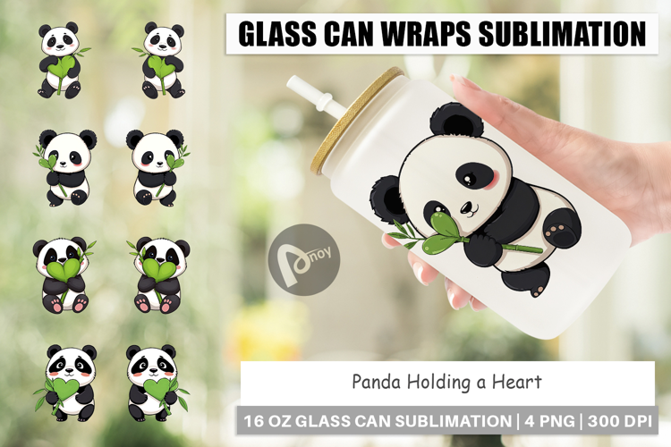 Glass Can Love Panda