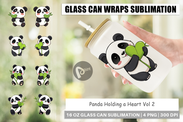Glass Can Love Panda