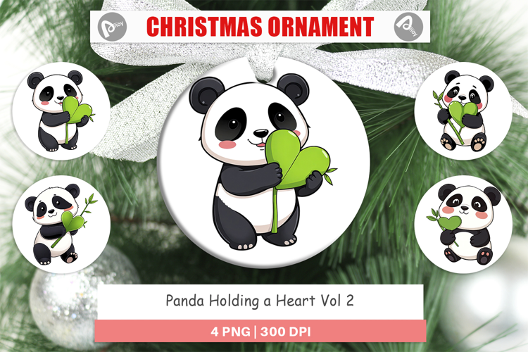 Ornament Love Panda
