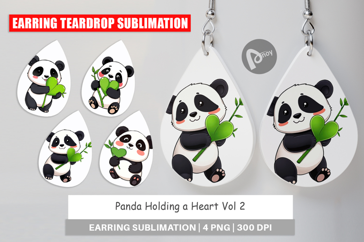 Earring Love Panda