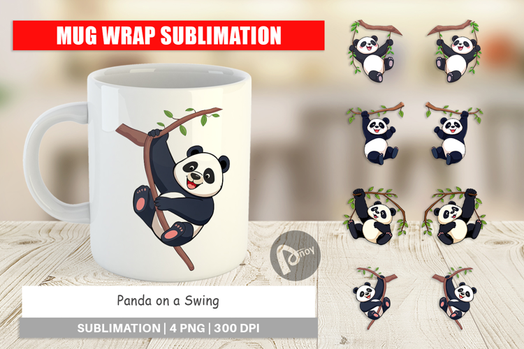 Mug Wrap Swing Panda