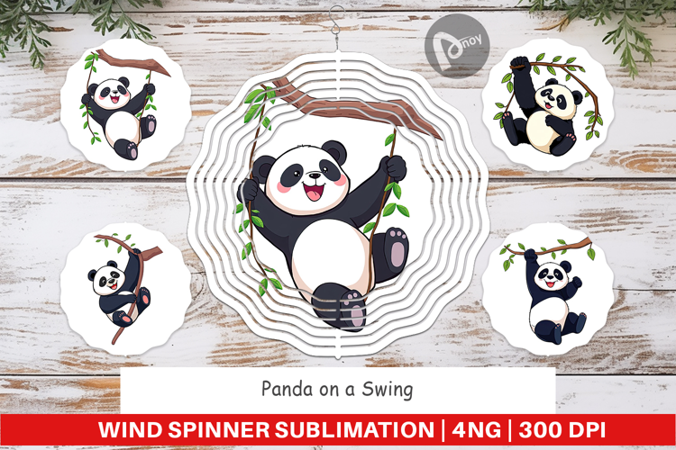 Wind Spinner Swing Panda