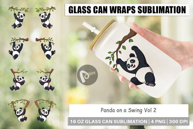 Glass Can Swing Panda example image 1