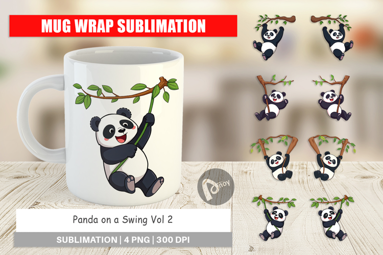 Mug Wrap Swing Panda