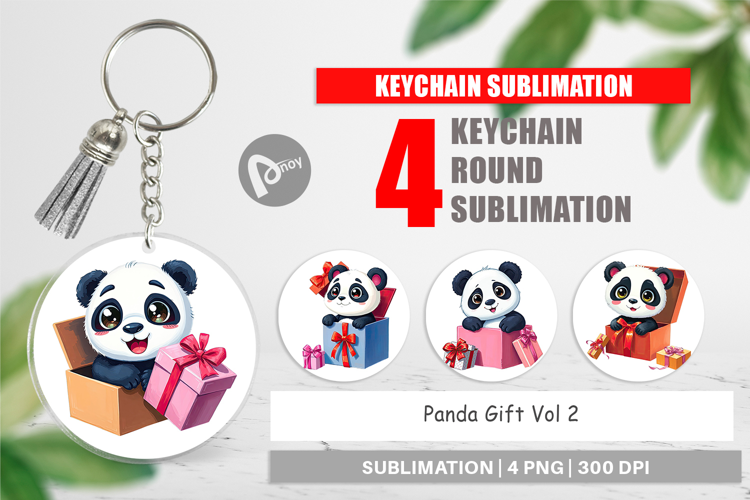 Keychain Panda Gift