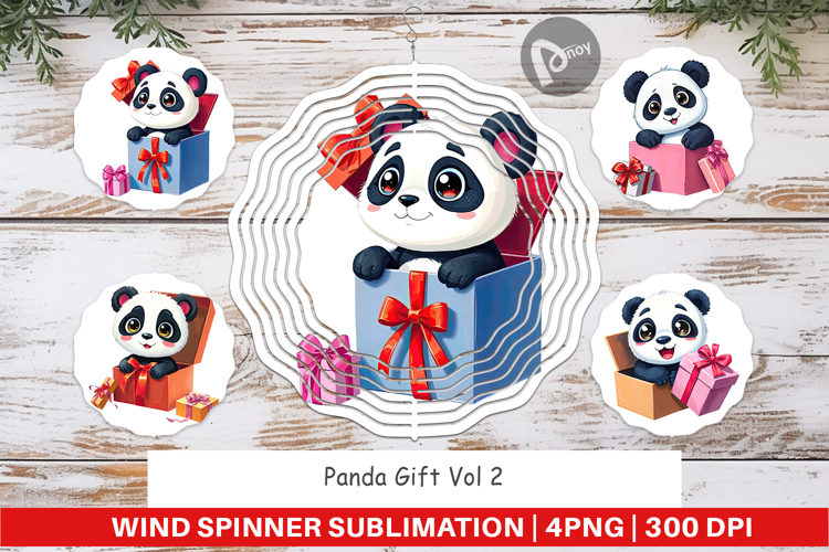 Wind Spinner Panda Gift
