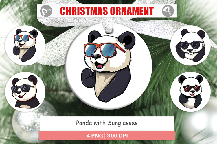Ornament Cool Panda