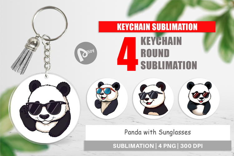 Keychain Cool Panda