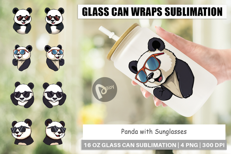 Glass Can Cool Panda