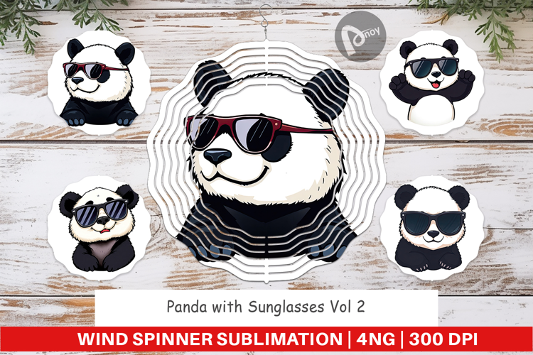 Wind Spinner Cool Panda