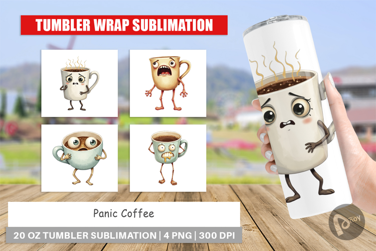 Tumbler Panic Coffee