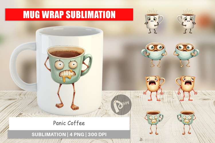 Mug Wrap Panic Coffee