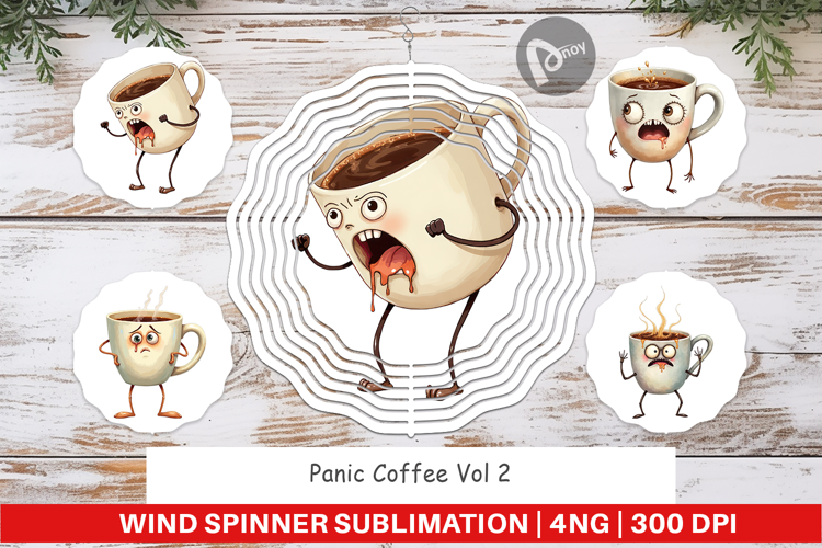 Wind Spinner Panic Coffee