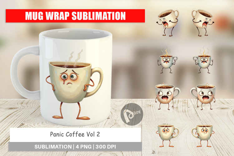 Mug Wrap Panic Coffee