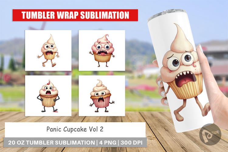 Tumbler Panic Cupcake