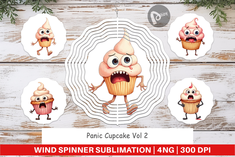 Wind Spinner Panic Cupcake