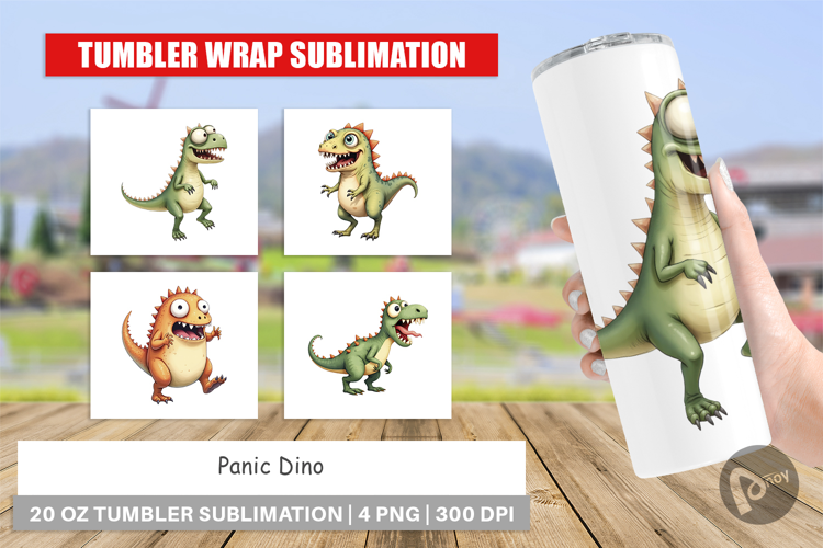 Tumbler Panic Dino