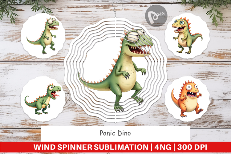 Wind Spinner Panic Dino