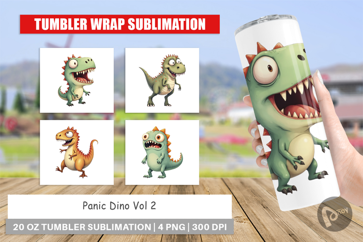 Tumbler Panic Dino