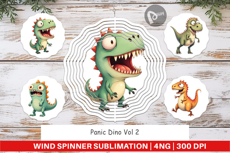 Wind Spinner Panic Dino example image 1