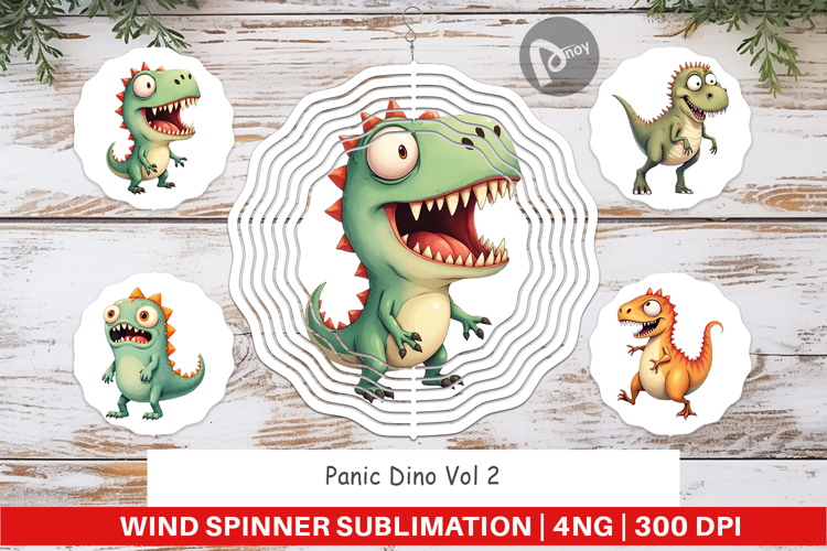 Wind Spinner Panic Dino