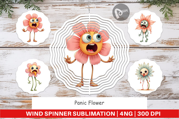 Wind Spinner Panic Flower example image 1