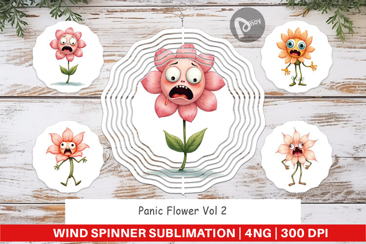 Wind Spinner Panic Flower example image 1