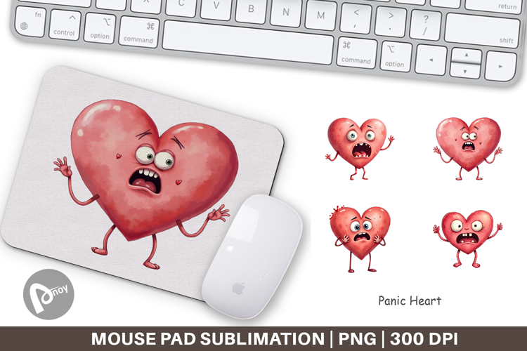 Mouse Pad Panic Heart